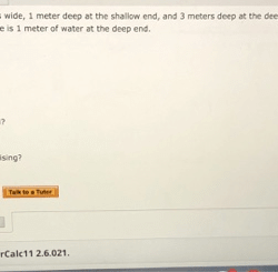 A swimming pool is 12 meters long