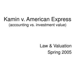 Kamin american express accounting investment value vs ppt powerpoint presentation