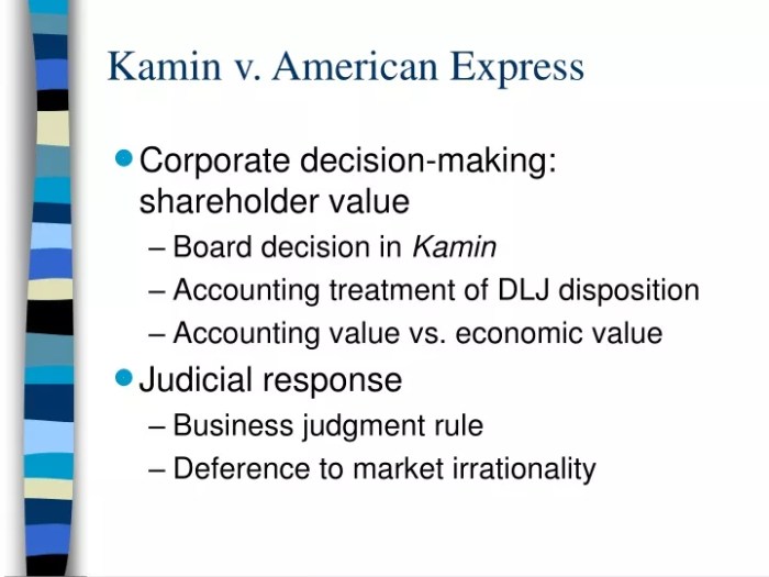 Kamin v american express company