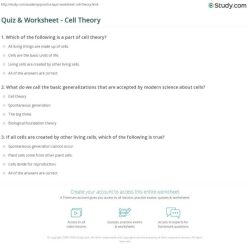 Cell theory reading comprehension worksheet pdf